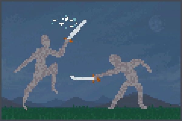 A titans clash Pixel Art