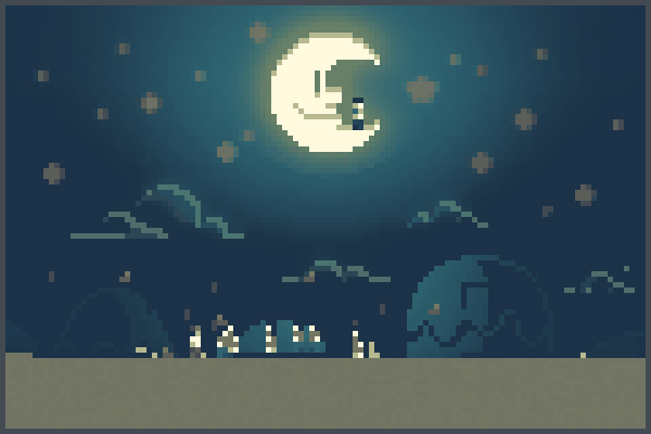 Noche rara Pixel Art