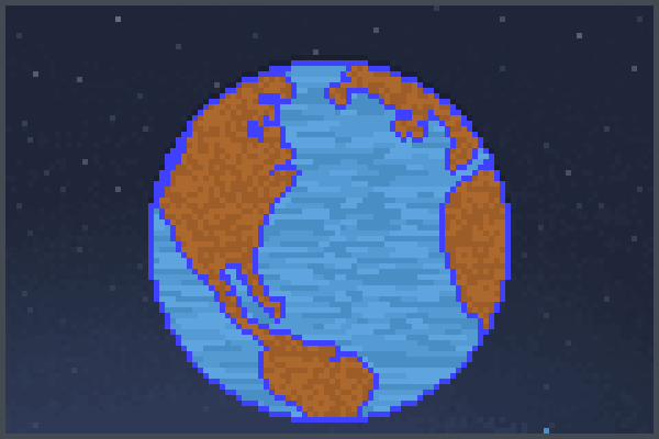 planeta tierra, Pixel Art