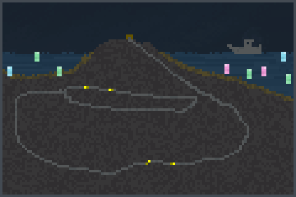 el faro de mar Pixel Art