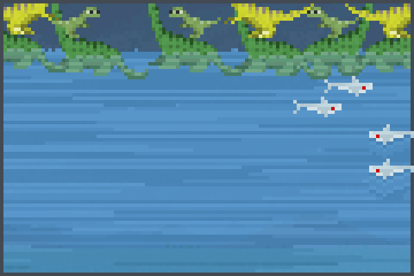 lago tiburon Pixel Art