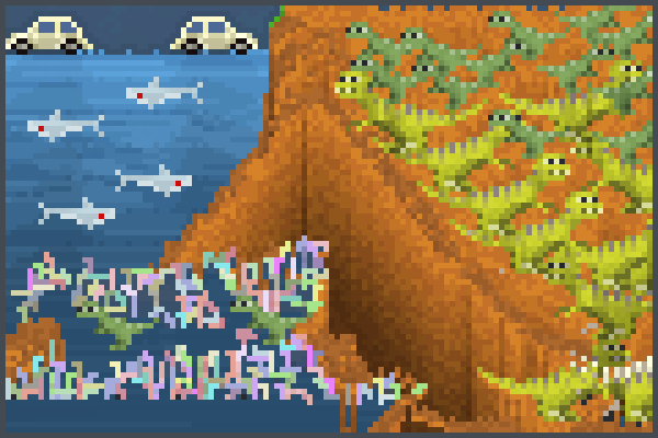 mundo tenebroso Pixel Art
