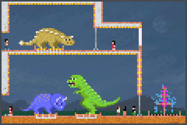 museo dino Pixel Art