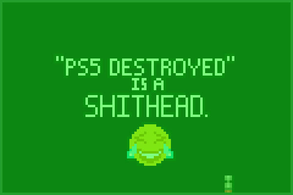 ps5 destroyed Pixel Art