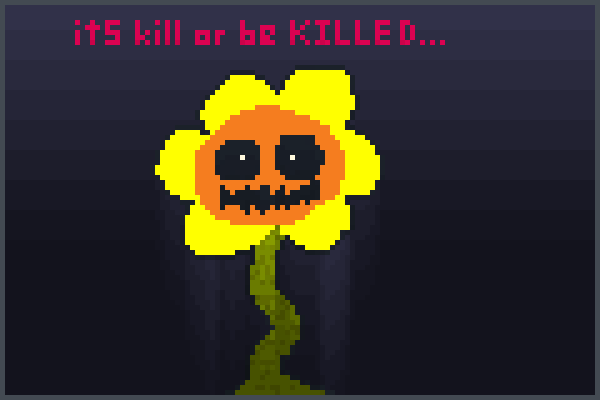 flowey fanart. Pixel Art