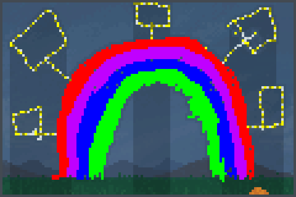  led rainbow qw Pixel Art