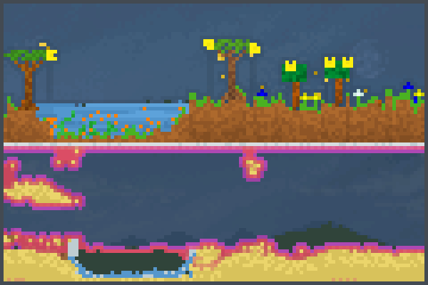 ailen and world Pixel Art