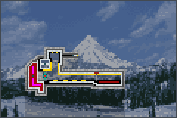 nucleaer ship Pixel Art