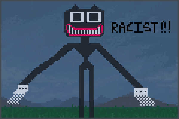 not racist dude Pixel Art