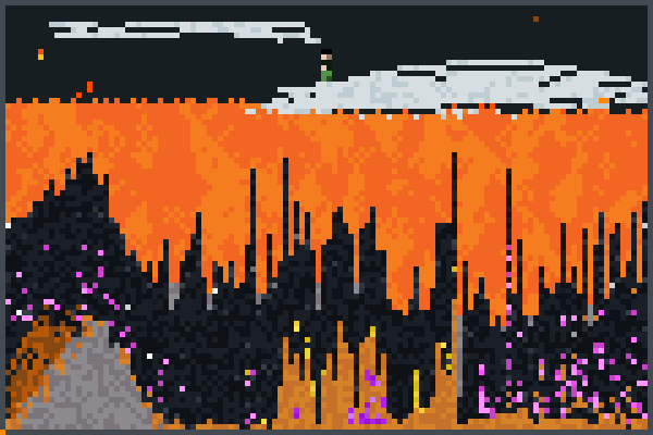trop curieux Pixel Art