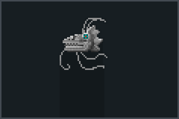 Dragon hed Pixel Art