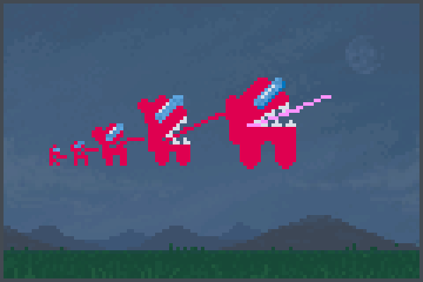 among sus Pixel Art