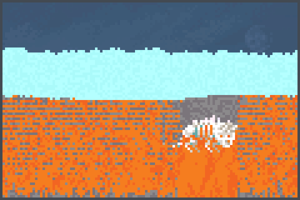 dino bajo lava  Pixel Art