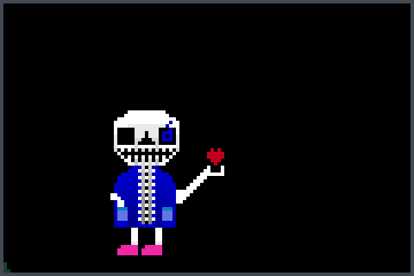 sans the idiot Pixel Art