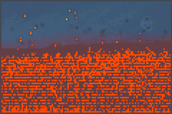 pool of lavaoil Pixel Art