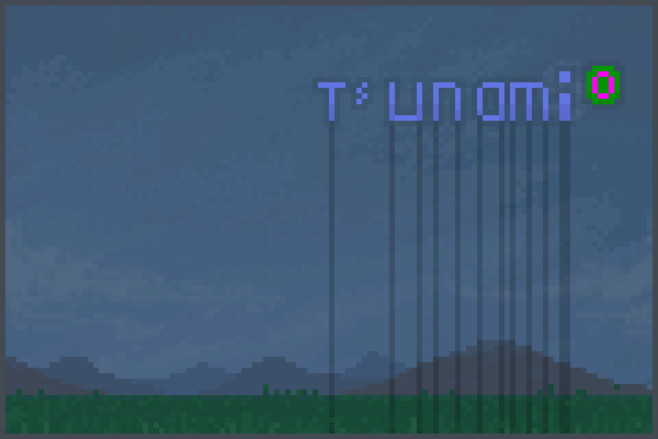 tsunaemi Pixel Art