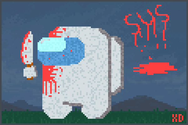 impostor blanco Pixel Art