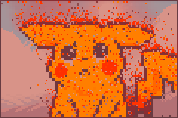 burning picauch Pixel Art