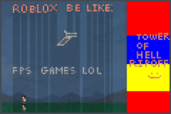  roblox be like Pixel Art