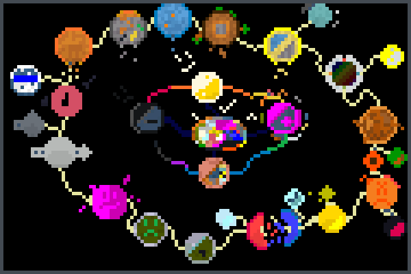 Planet Material Pixel Art