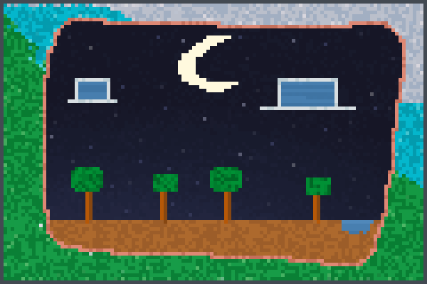 a moon art Pixel Art