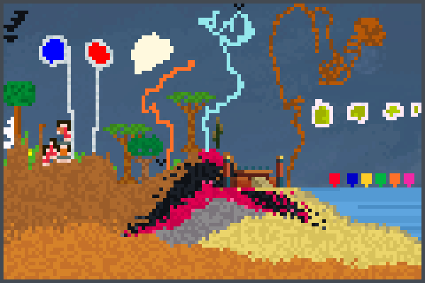 Beach Oraner460 Pixel Art