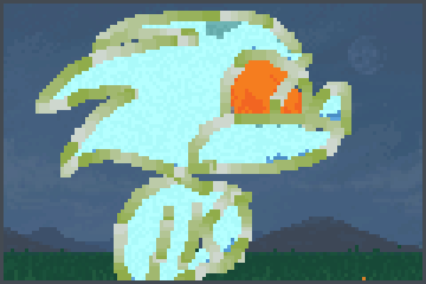 sonic .exe ice Pixel Art