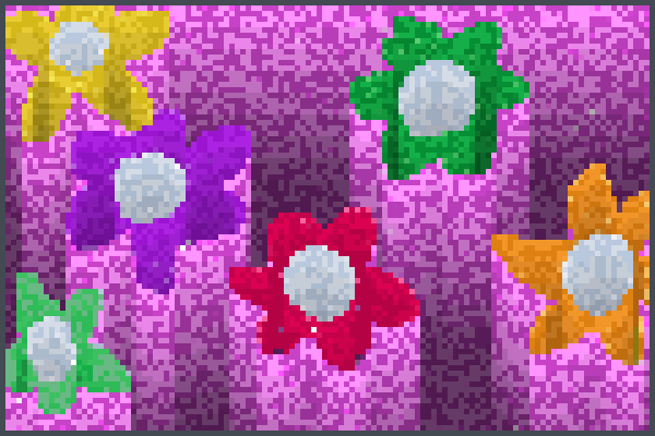 cute flowers Pixel Art