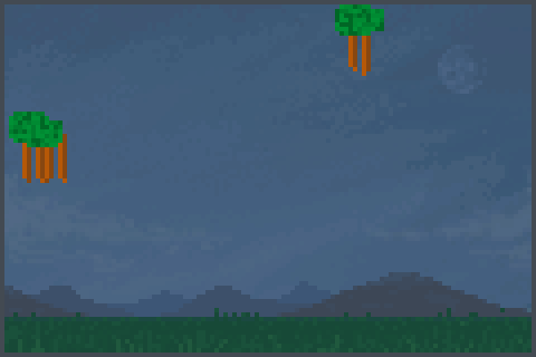 arbre flotant.. Pixel Art