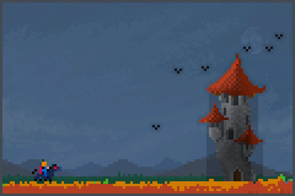 enter the tower Pixel Art