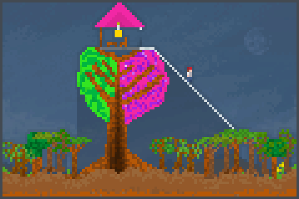 casa na arvora Pixel Art