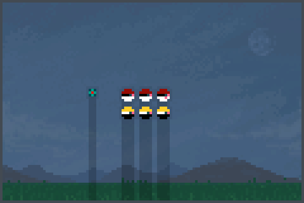 pok menon Pixel Art