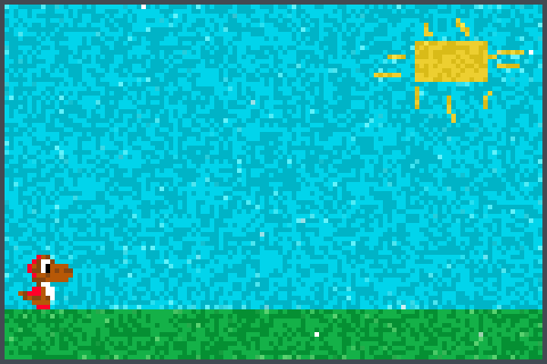 Wood Yoshi Pixel Art