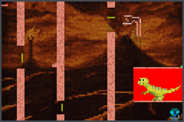 save the raptor Pixel Art