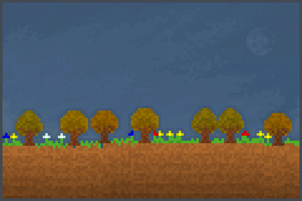 an oak forest Pixel Art
