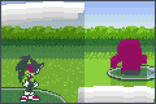 Sonic vs Purje Pixel Art