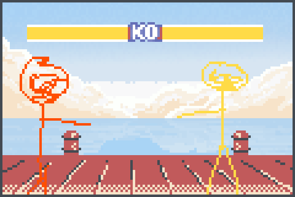 FirevsElectro1 Pixel Art