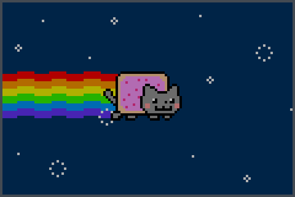 nyan cat=3..... Pixel Art