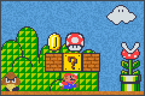 Super Mario P. Pixel Art