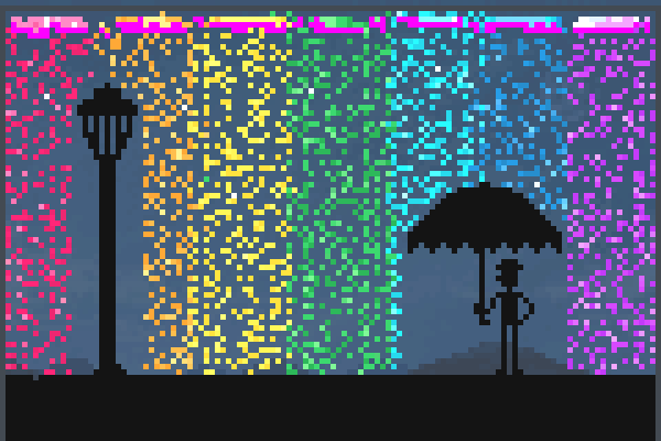 rain bow lolol Pixel Art