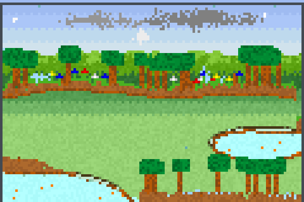 3D pixel world Pixel Art