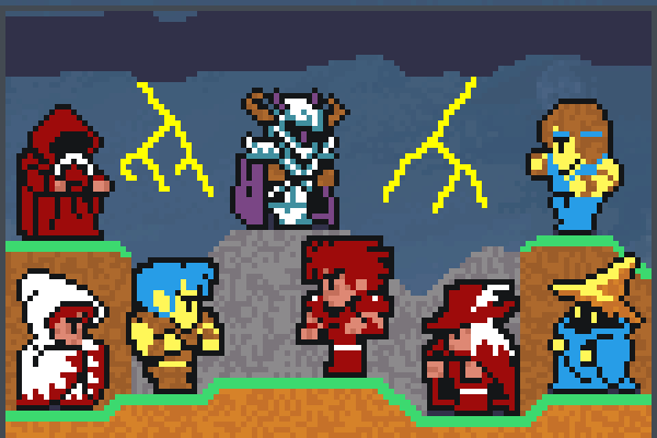 FF1 Characters Pixel Art