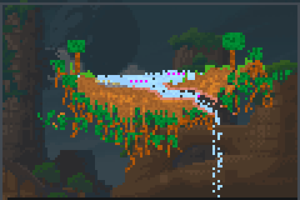 floating paradi Pixel Art