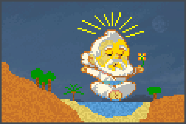 sandbox god. Pixel Art