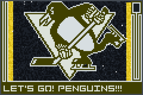 Go Penguins!! Pixel Art