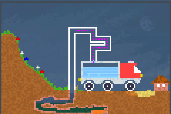 My fire truck Pixel Art
