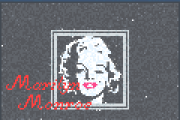 Marilyn MMonroe Pixel Art