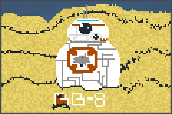 Star Wars bb 8 Pixel Art