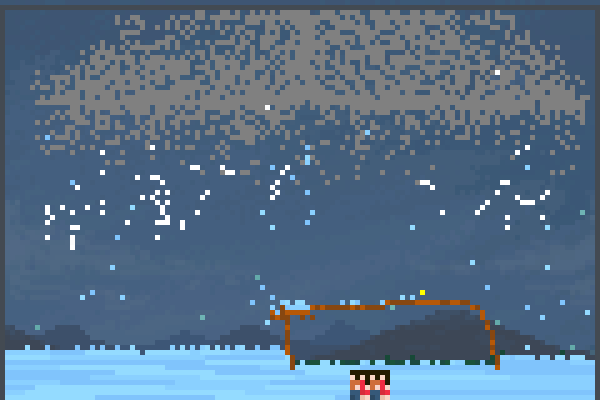 hello rain  Pixel Art