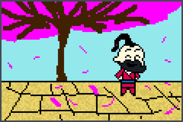 sandbox samurai Pixel Art